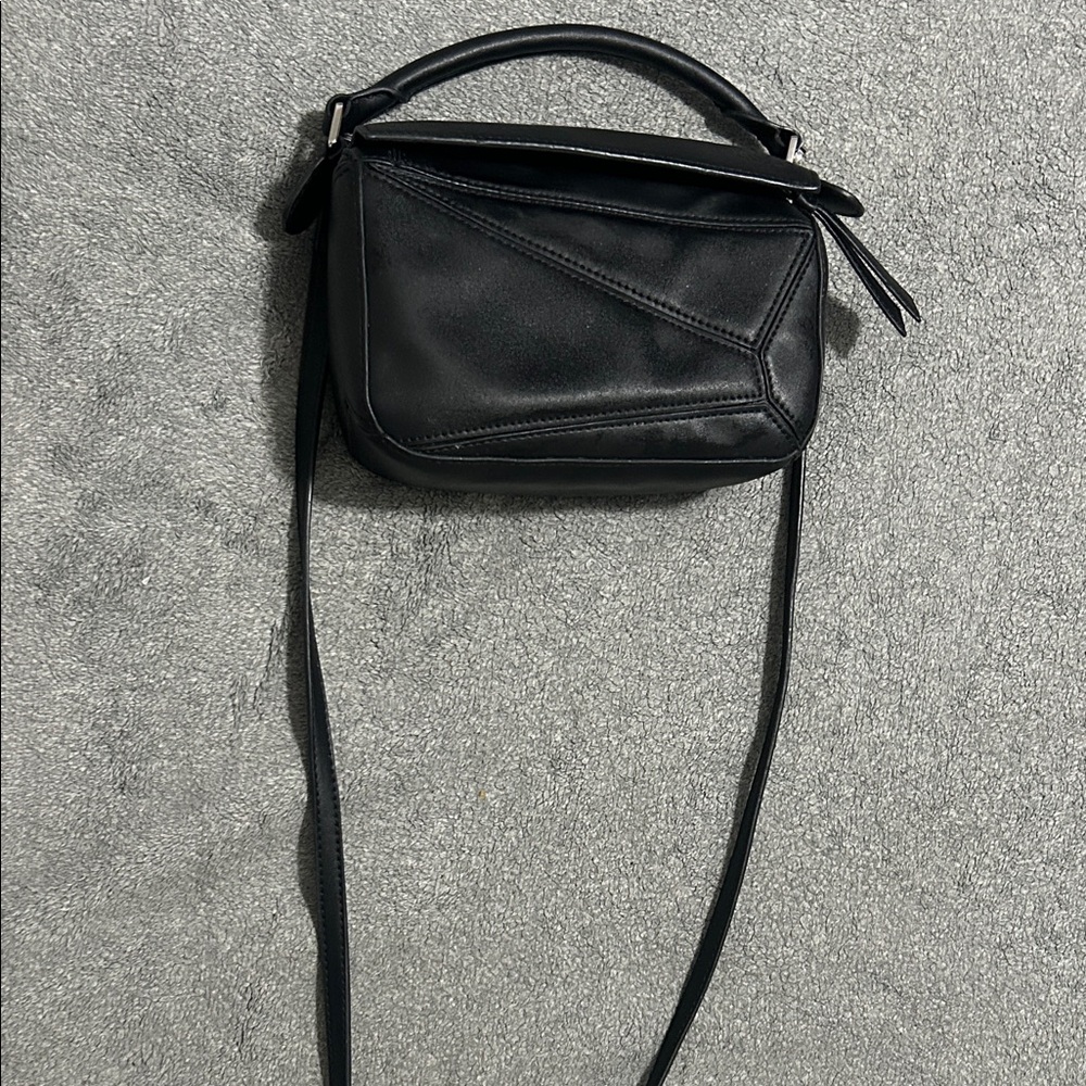 Loewe Black Puzzle Small Leather Crossbody